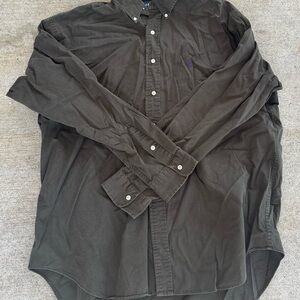 Ralph Lauren Dark Olive Button-Down Shirt